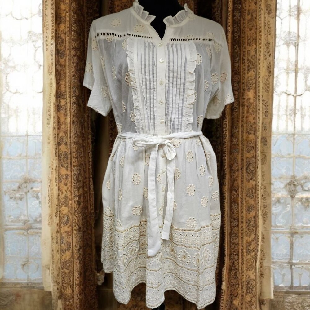 White Belize Whitehaven Dress- NWT- Size Large - Picture 7 of 17